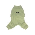 Light green four-legged dog sweater with cozy turtle neck and soft knitted fabric - S / Green