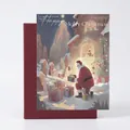 Christmas wrapping paper with Santa and tree pattern, size 38x50cm, set of 15 sheets - Santa Claus / 15 Sheets/Pack (38*52cm)