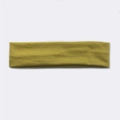 Olive green sweatband in soft cotton fabric for outdoor running and sports - Autumn Yellow