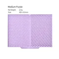 Medium purple silicone dish drying mat, size 425x315mm, with anti-slip rib design - Medium / Purple