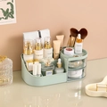 Grüner Kosmetik-Organizer aus Kunststoff mit Schubladen für die Schminktisch-Ablage - Klein / Matcha-Grün