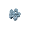Matte Morandi blue flower hair claw clip with cutout five-petal design for hair styling - Hollow - Sea Blue