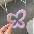 Molla per capelli a farfalla viola chiaro con molla dorata per uno stile versatile - Viola Taro