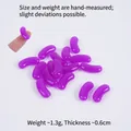 Violetter Gummibonbon-Modell aus Harz für DIY-Handwerk und Miniatur-Dessertdeko - 2.3cm Große Dunkelviolette Geleebohne
