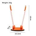 Adjustable kitchen storage rack for food bags with dimensions 18cm height and 50g weight - Orange