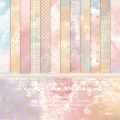 Pink Champagne 6x6 inch paper pad with 12 geometric designs for DIY scrapbooking - R2512 24 Sheets