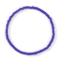 Bracelet de perles bleu foncé fait main avec design élastique pour l'empilage - Bleu foncé