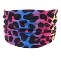 E-13 Pink Blue Yellow Gradient Leopard