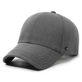 Klassische dunkelgraue Baseballkappe aus strapazierfähigem Twill mit seitlichem Logo - Verstellbar / Dunkelgrau