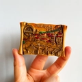 3D resin scroll magnet of Tbilisi Georgia with embossed city map and architecture - (70) Georgia