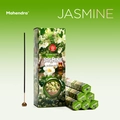 Mahendra jasmine scented incense sticks set in premium green floral packaging - Jasmine