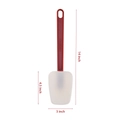 14-inch heat resistant silicone spatula with red handle and white scraper head - 14 Inch Spoon Spatula / Red White