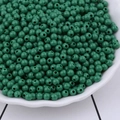 Green 4mm acrylic candy color beads for DIY handmade jewelry and bracelet making - 10g/Pack (4mm, Hole 1mm) / Dark Green