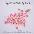 3g pack of 0.9cm pink spiral narutomaki clay slices for DIY slime and craft making - 1cm Large Narutomaki - Polymer Clay (3g Bag)