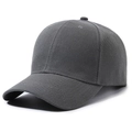 Berretto da baseball classico grigio antracite in tessuto twill con visiera curva - Grigio Siderale