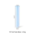 Blue translucent PC test tube for DIY resin flower vase with 123mm height dimensions - PC Test Tube (Blue)