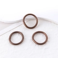 Set di 3 anelli a O in bronzo vintage glitterati per borse e accessori fai-da-te - Set di 3 anelli in bronzo lucido (50008 (Anello))