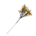Artificial Christmas gold glitter berry branch with black stems for holiday floral decor - 29CM / Gold