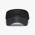 Men's black quick-dry sun visor hat with breathable mesh and long brim for summer outdoor - Adjustable / Black