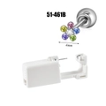 Disposable ear piercing gun with medical stainless steel colorful flower zircon stud - Steel 4mm Colorful Crystal Flower