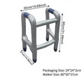Inflatable walker frame toy in silver and blue, dimensions 80x50x37cm for costume props - Inflatable Walker