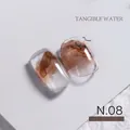 Fast-drying pearlescent marble nail watercolor polish in N.08 gold-toned liquid effect - 08# (Gilding)