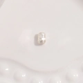 Makroaufnahme der S925 Silberperle mit Gittermuster für die Schmuckherstellung - Kleines Quadratisches Muster Silber(2.5*3.5mm)