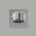 Wall mounted grey and white mop holder with roller design and adhesive backing - 8*8 Reinforced / Gray
