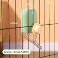 500ml green hanging pet water dispenser with stainless steel ball for dog crates - Small 500ML / Green