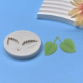Detailed view of leaf-shaped silicone mold with realistic veins for DIY resin art - Leaves Texture Style (1)