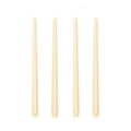 Juego de 4 velas cónicas color crema de 25 cm en disposición minimalista vertical - Beige