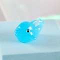 Luminous blue transparent mini resin dolphin figurine for creative desktop decoration - Sky Blue