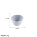 Taza mezcladora de silicona azul claro 4,2 cm para manualidades de resina DIY - Vaso dispensador redondo grande