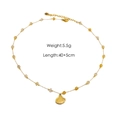 Dettaglio della collana con pendente a conchiglia e perline, peso 5.5g e lunghezza 40+5cm - N6 Citrino