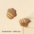 Paraspigoli in silicone a forma di zampa di gatto marrone per sicurezza dei bambini - Dorso di Zampa di Gatto Caffè