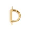 Minimalist 18K gold plated stainless steel letter D pendant for DIY jewelry - Letter D / Gold