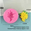 Silicone flower cake mold with pink osmanthus design for baking chocolate and fondant - 3518 Osmanthus / Pink