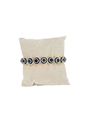 Retro gold-toned evil eye charm bracelet featuring blue and black bead accents - Round Bohemian Style / Blue Eye