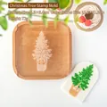 Christmas tree shaped fondant cookie stamp tool for DIY holiday dessert baking - Christmas Tree Embosser