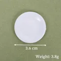 Mini piatto rotondo bianco per casa delle bambole 3,6 cm per miniature alimentari - N. 12 (3.6cm) / Bianco