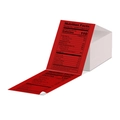 Self-adhesive red Nutrition Facts labels roll for food packaging and thermal printing - 4*6 Inch-500pcs (Folded)-Nutrition / Red