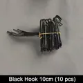 Black Hooks 10cm (10 Pcs)