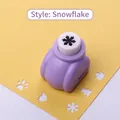 Purple snowflake paper punch tool for creative DIY scrapbooking and handmade crafts - Cartoon Series: Snowflake