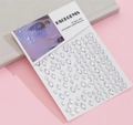 Holographic teardrop face gems and 3D body stickers for children makeup art - MX-50 Iridescent Teardrop