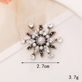 Vintage-Gold-Schneeflocken-Charm mit Perlen und Kristallen für DIY-Basteleien, 2,7 cm - Perlen-Seestern