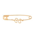 Orecchini a spilla da balia dorati con motivo a serpente su sfondo bianco minimalista - Argento (Stile Serpente)