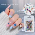Gekleurde puntvormige strass-steentjes voor nagelkunst in gemengde maten en kleuren - Gemengde Kleur Glas Steentjes Met Puntige Bodem
