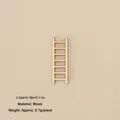 Miniature wooden ladder model for Christmas scenes, natural finish, 6cm x 2cm x 0.3cm - No.116 - 6cm Natural Wood Mini Ladder