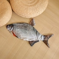 Lifelike fish plush pillow case with realistic scales and bottom zipper for filling - Bream Skin / 30cm No Zipper