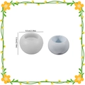 Oval silicone mold for resin flowerpots and candle jars with 8.5cm diameter dimensions - Round Planter-Medium (Diameter 8.5cm x Height 5.5cm)